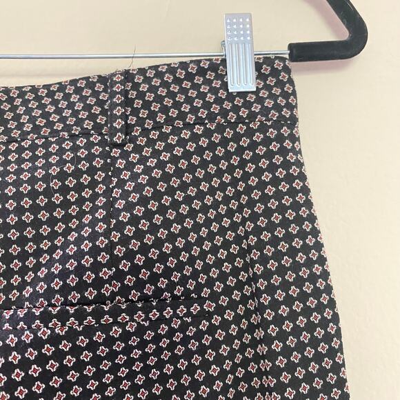 Veronica Beard Hibiscus Flare Pants in Black/Multi Pattern Size 8 - Picture 9 of 9